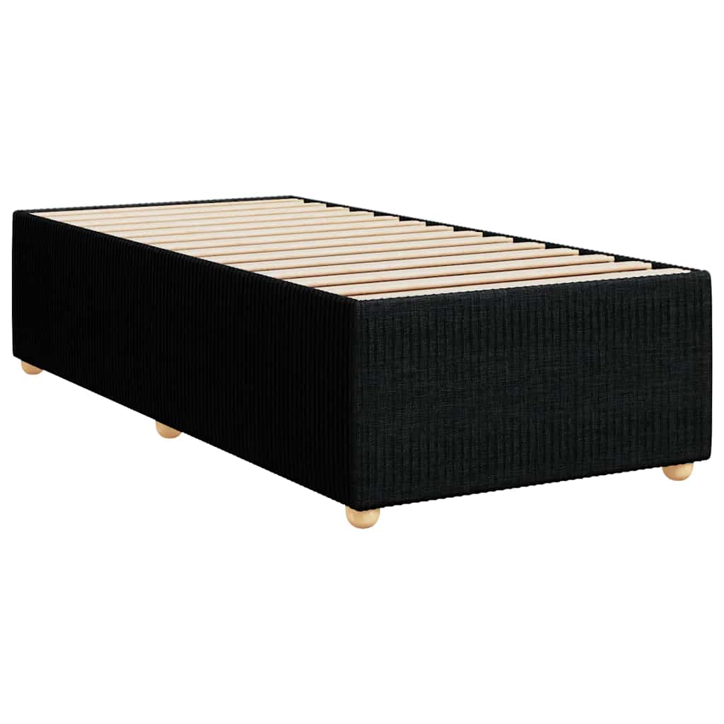 Okvir za krevet bez madraca crni 80x200cm od tkanine