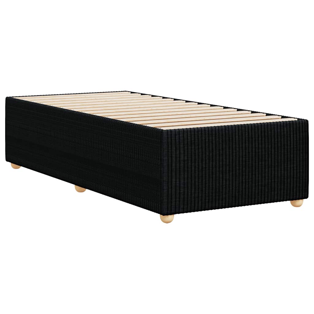Okvir za krevet bez madraca crni 80x200cm od tkanine