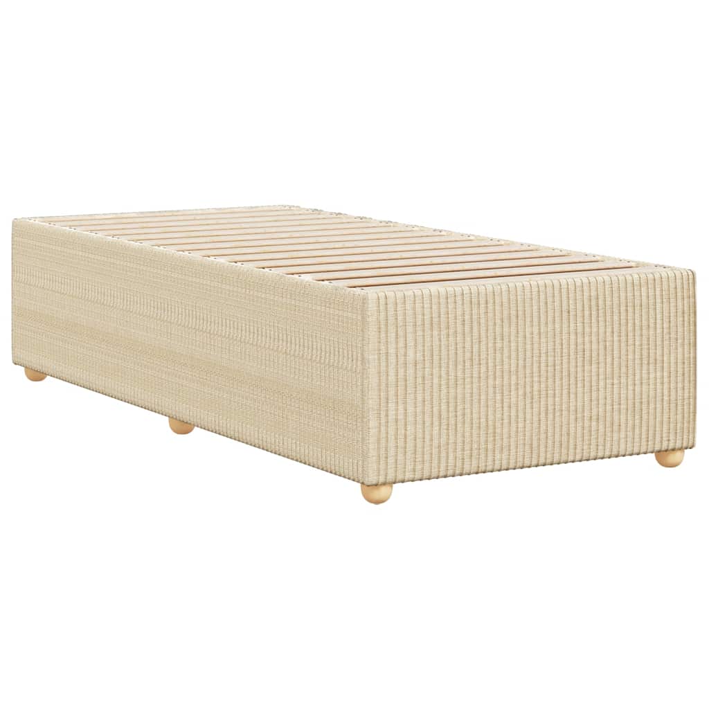 Okvir za krevet bez madraca krem 90x190cm od tkanine