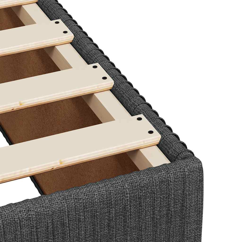 Okvir za krevet bez madraca tamnosivi 90x200 cm od tkanine