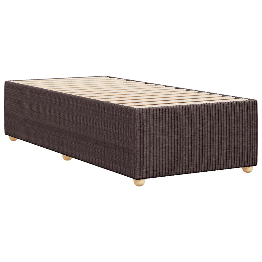 Okvir za krevet bez madraca tamnosmeđi 100x200 cm od tkanine