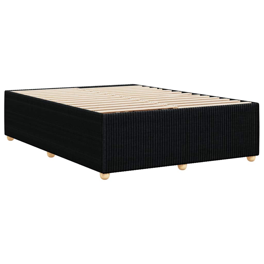 Okvir za krevet bez madraca crni 160x200 cm od tkanine