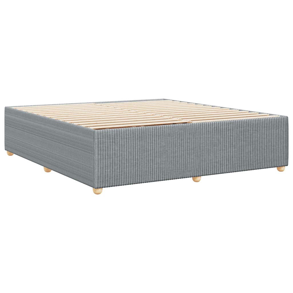 Okvir za krevet bez madraca svjetlosivi 200 x 200 cm od tkanine