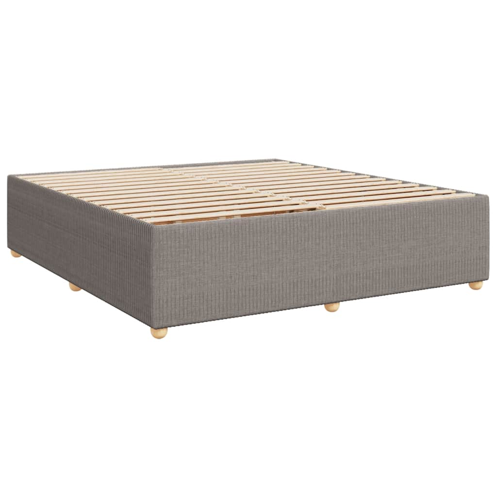 Okvir za krevet bez madraca smeđesivi 200x200 cm od tkanine
