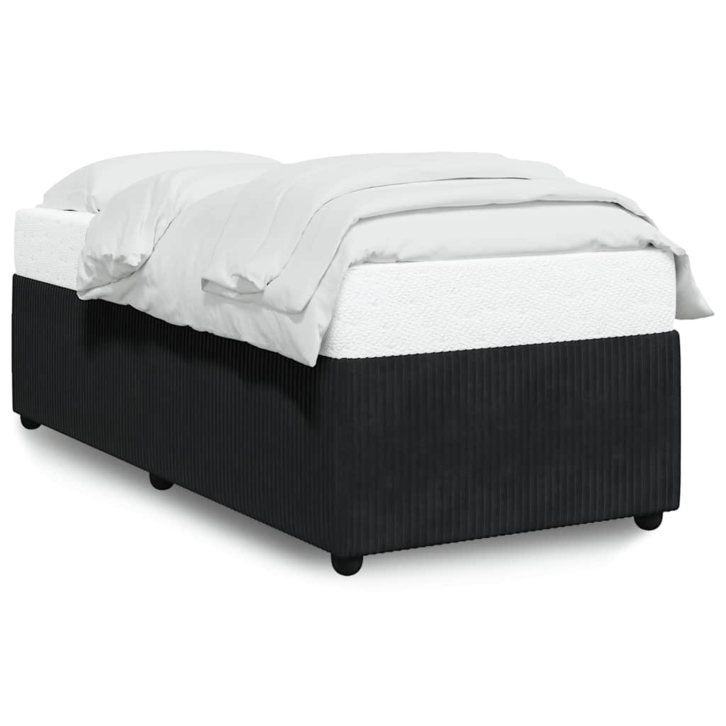 Okvir za krevet crni 90x190 cm baršunasti