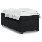 Box spring krevet s madracem crni 80 x 200 cm baršunasti