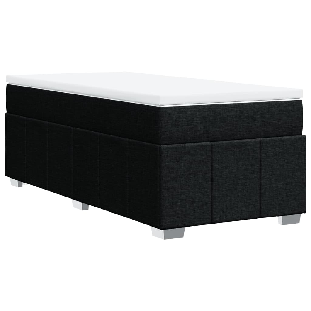 Box spring krevet s madracem crni 80 x 200 cm od tkanine