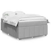 Krevet box spring s madracem svjetlosiva 160x200 cm tkanina