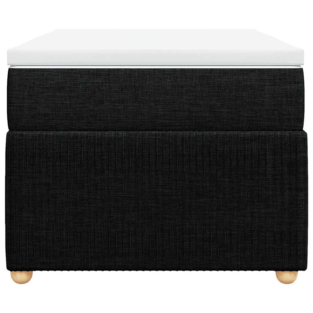 Box spring krevet s madracem crni 90x190 cm od tkanine