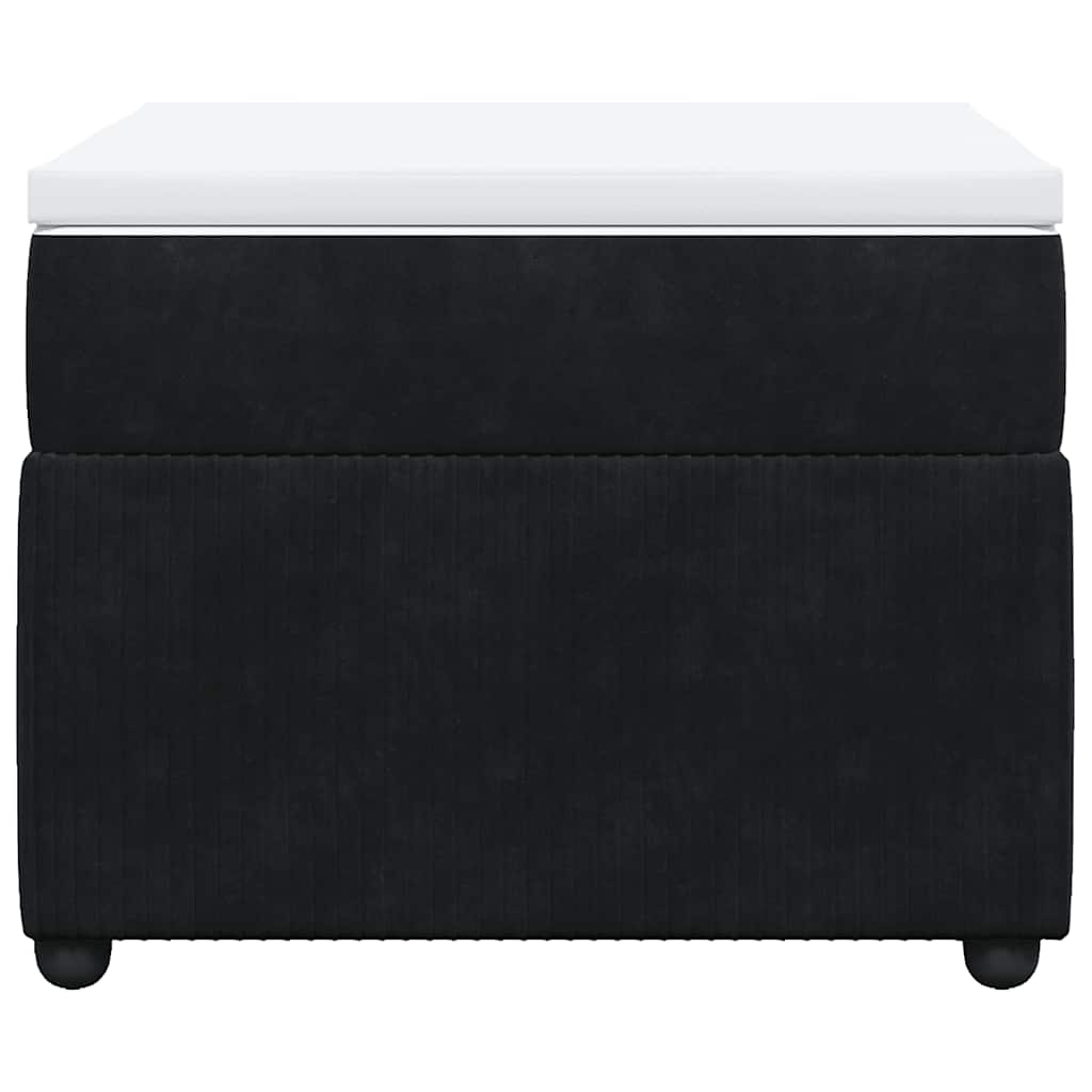 Box spring krevet s madracem crni 100x200 cm baršunasti
