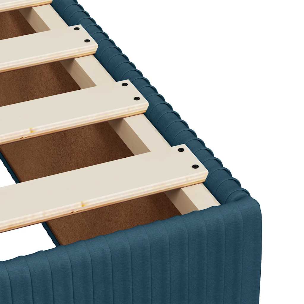 Box spring krevet s madracem tamnoplavi 120 x 200 cm baršunasti
