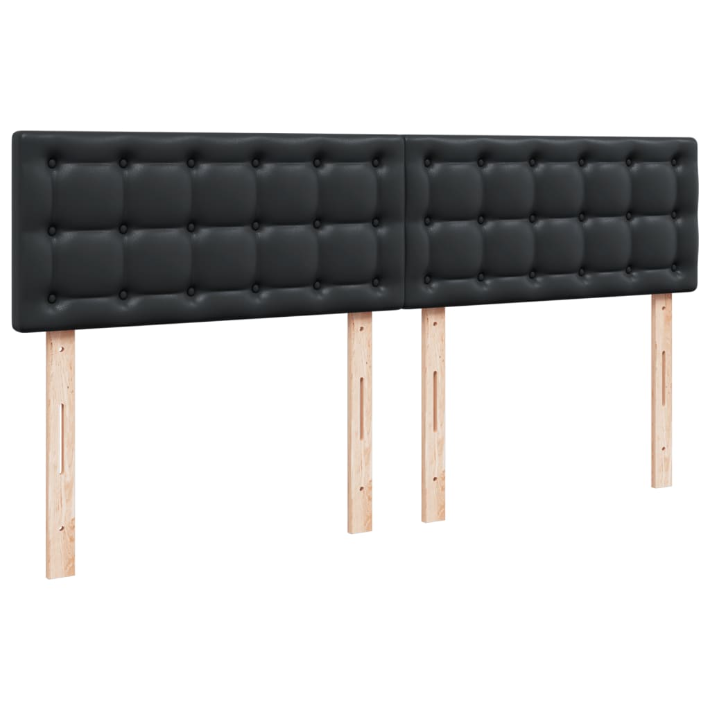 Krevet s oprugama i madracem crni 180 x 200 cm od umjetne kože