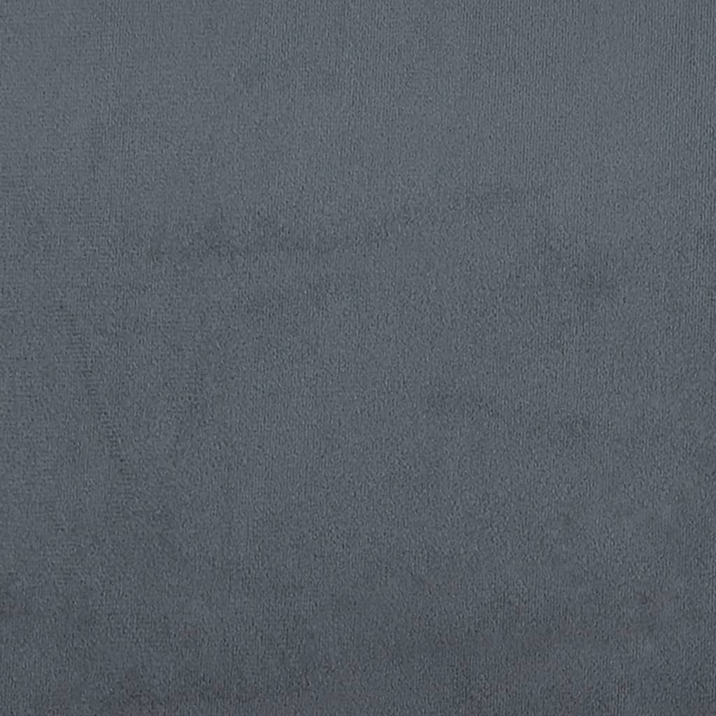 Box spring krevet s madracem tamnosivi 90x190 cm baršunasti