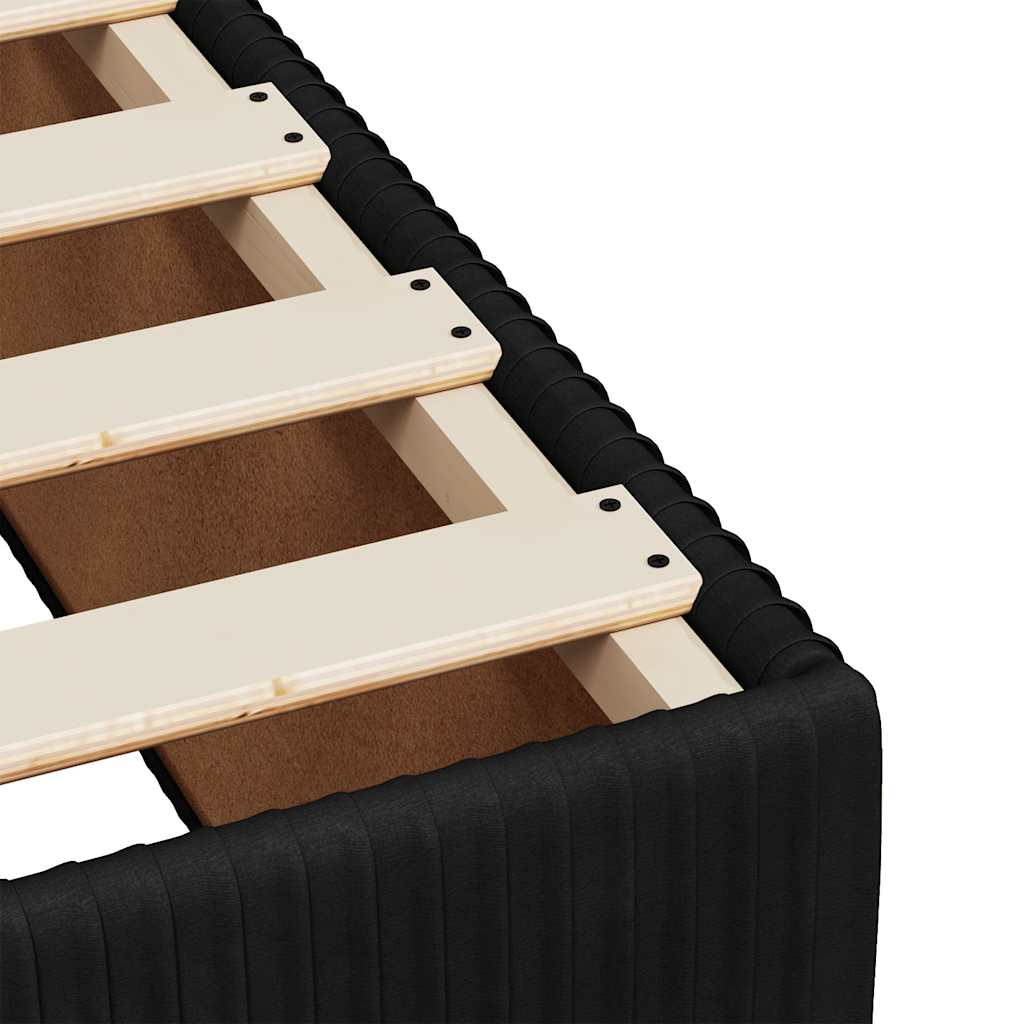 Box spring krevet s madracem crni 90x190 cm baršunasti