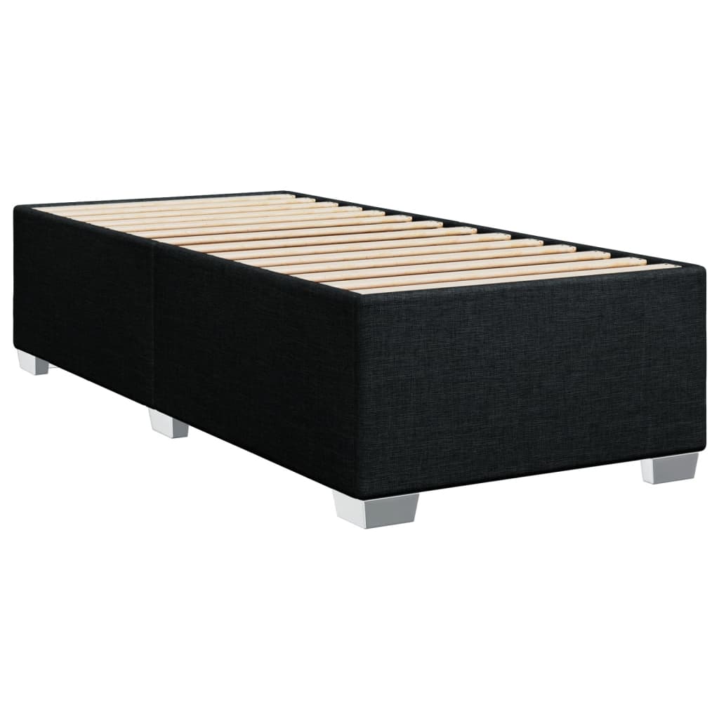 Box spring krevet s madracem crni 80 x 200 cm od tkanine