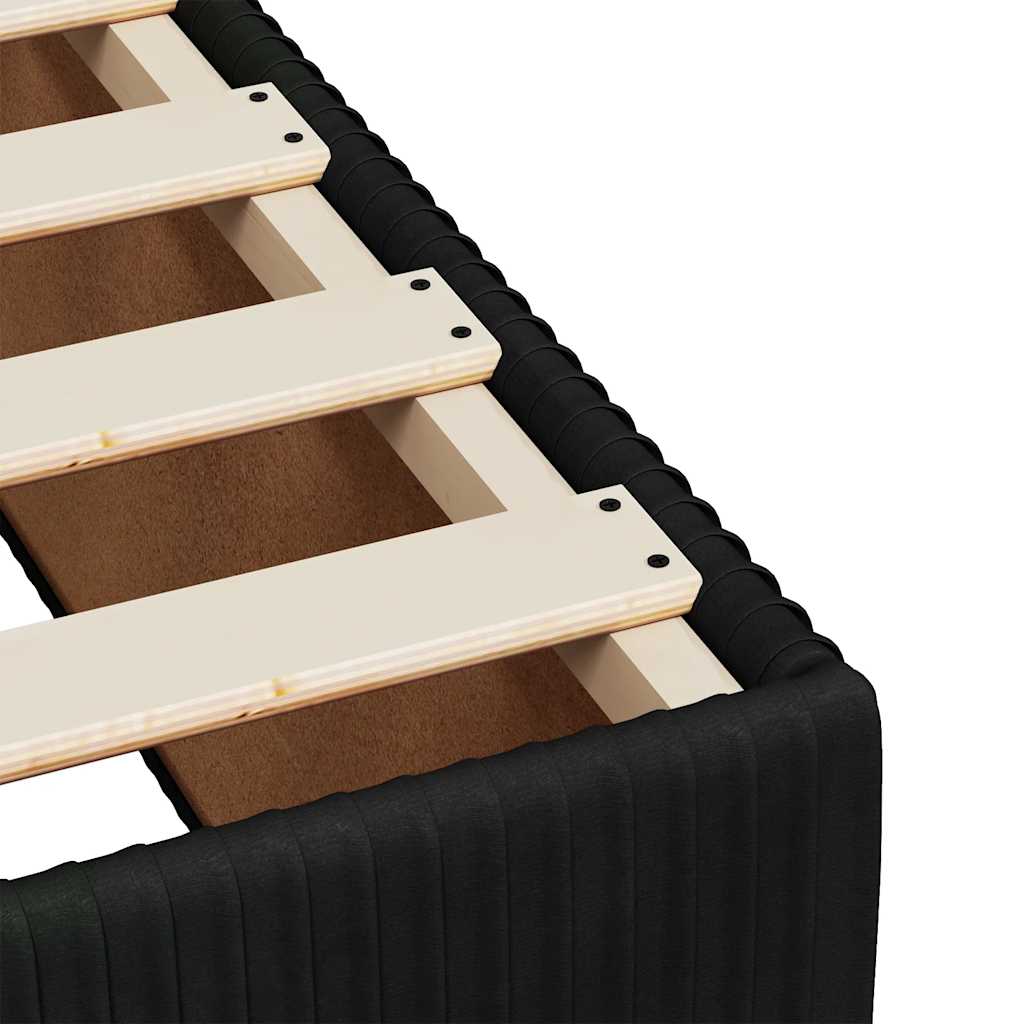 Box spring krevet s madracem crni 80 x 200 cm baršunasti