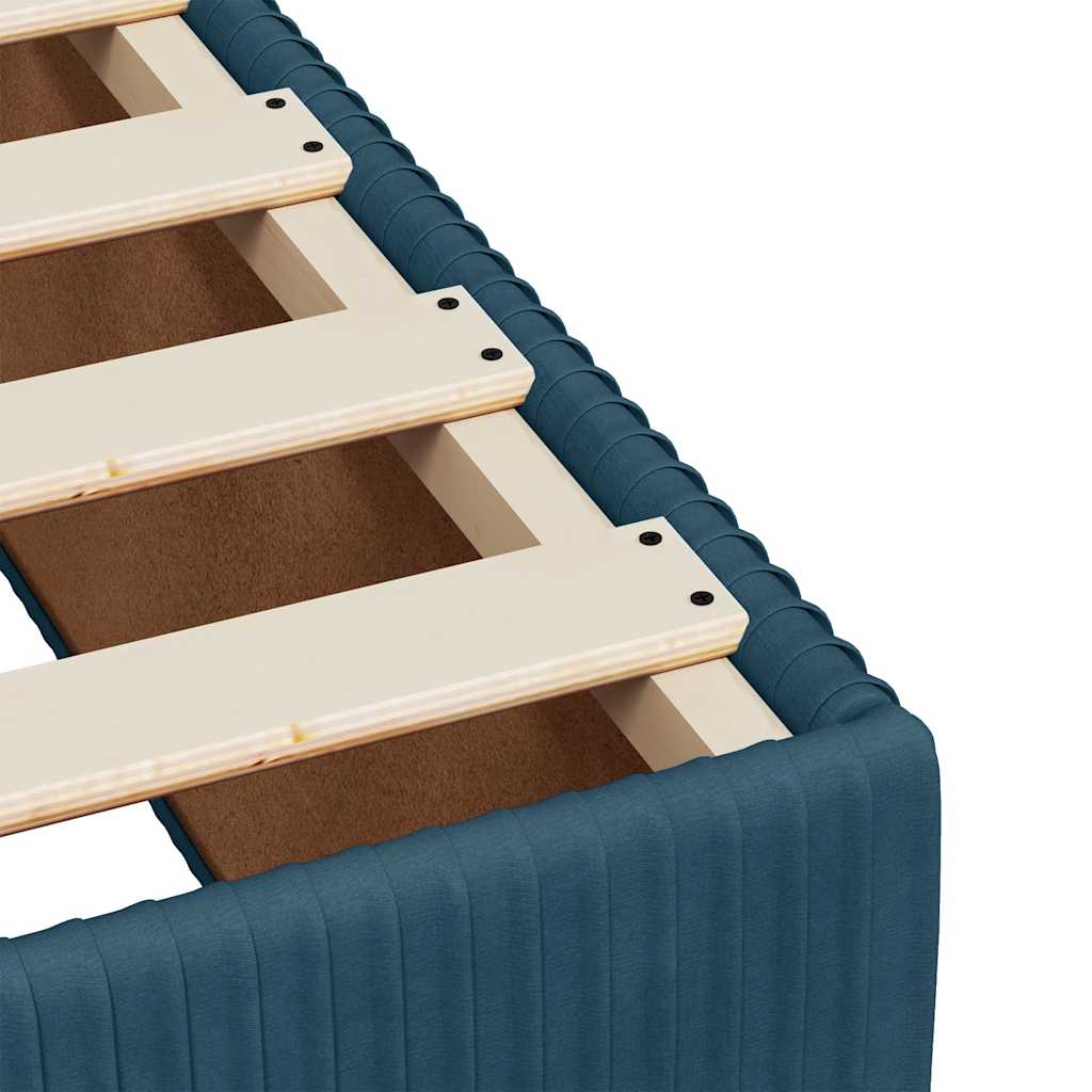 Box spring krevet s madracem plavi 100x200 cm baršunasti
