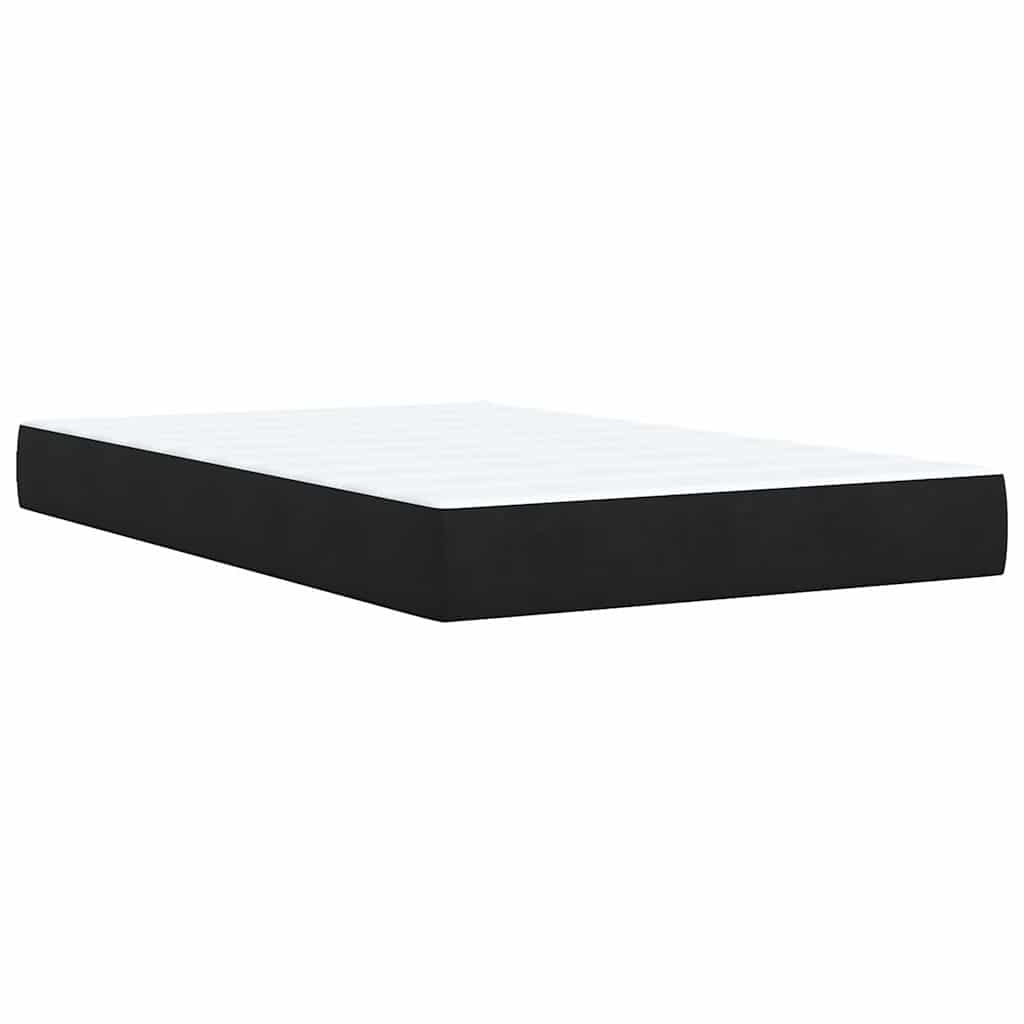 Box spring krevet s madracem crni 120 x 200 cm baršunasti