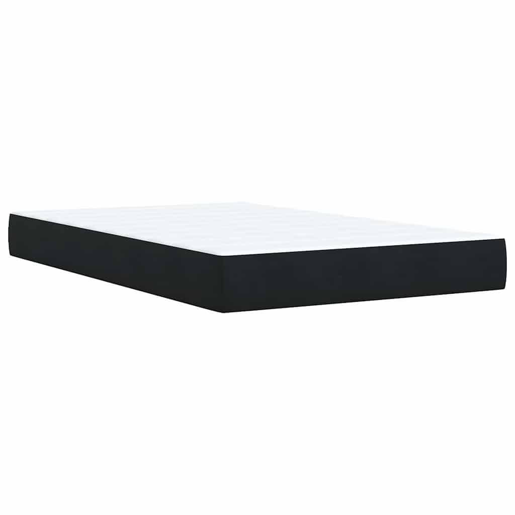 Box spring krevet s madracem crni 120 x 200 cm baršunasti