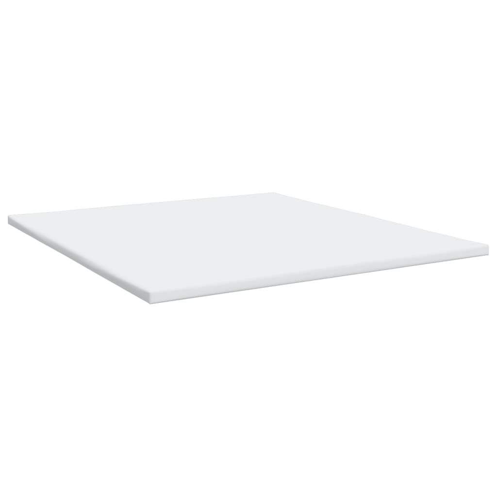 Krevet s oprugama i madracem bijeli 200x200 cm umjetna koža