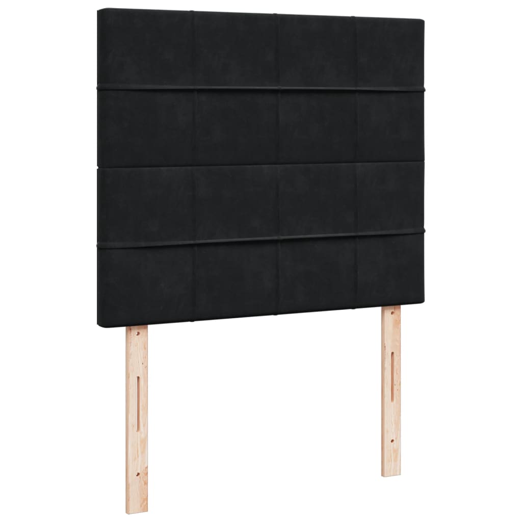 Box spring krevet s madracem crni 120 x 200 cm baršunasti