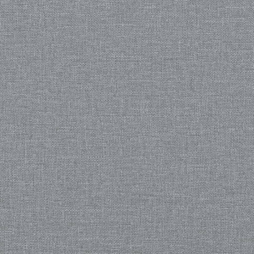 Krevet s oprugama i madracem svjetlosivi 100x200 cm od tkanine
