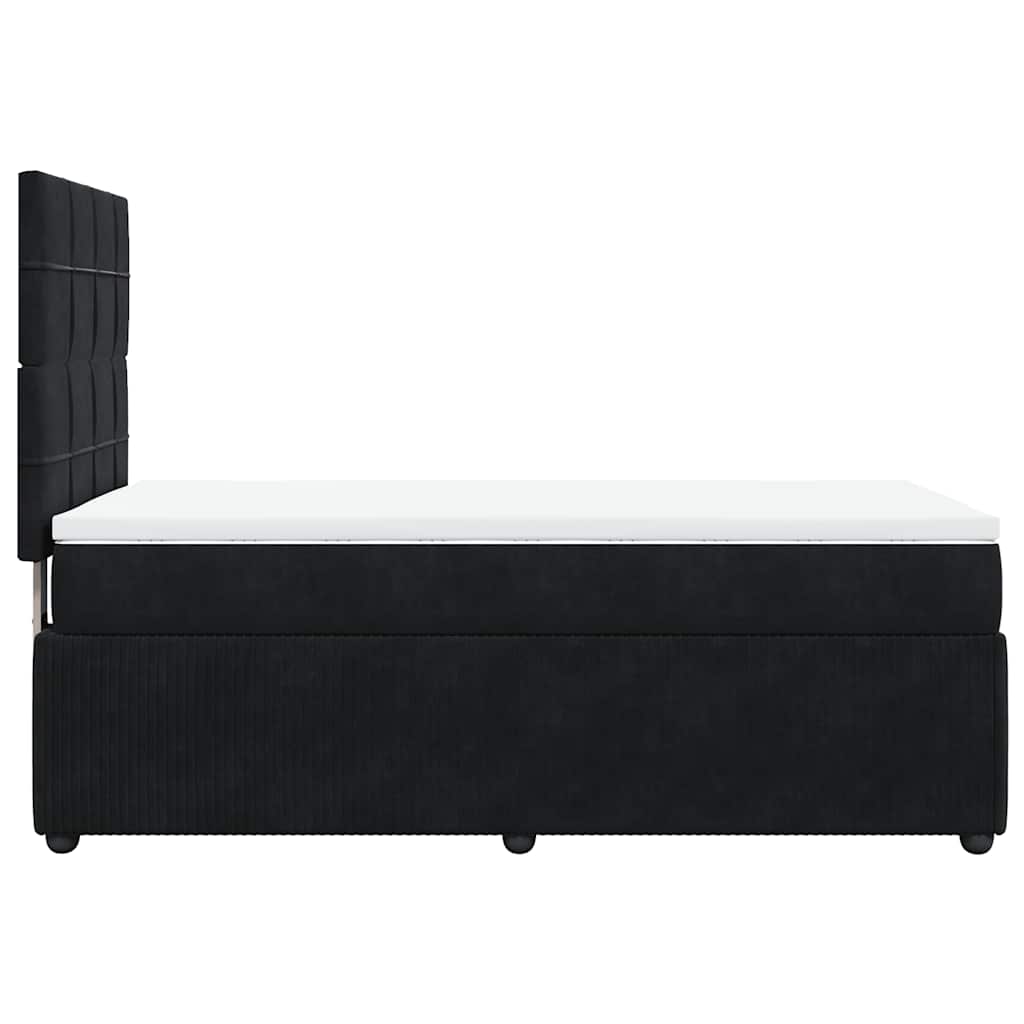Box spring krevet s madracem crni 80 x 200 cm baršunasti