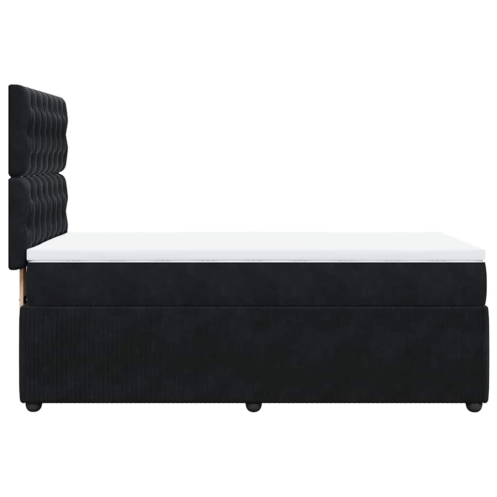 Box spring krevet s madracem crni 80 x 200 cm baršunasti