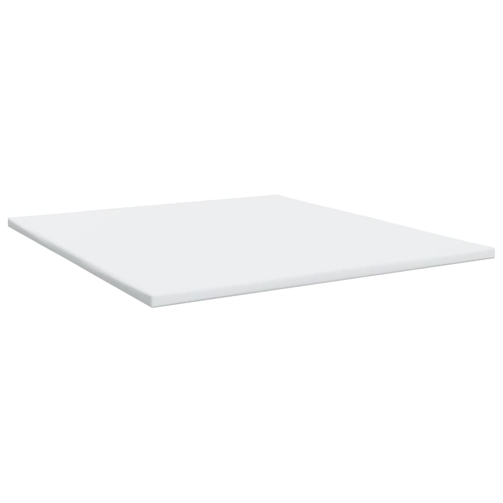 Krevet s oprugama i madracem bijeli 200x200 cm umjetna koža