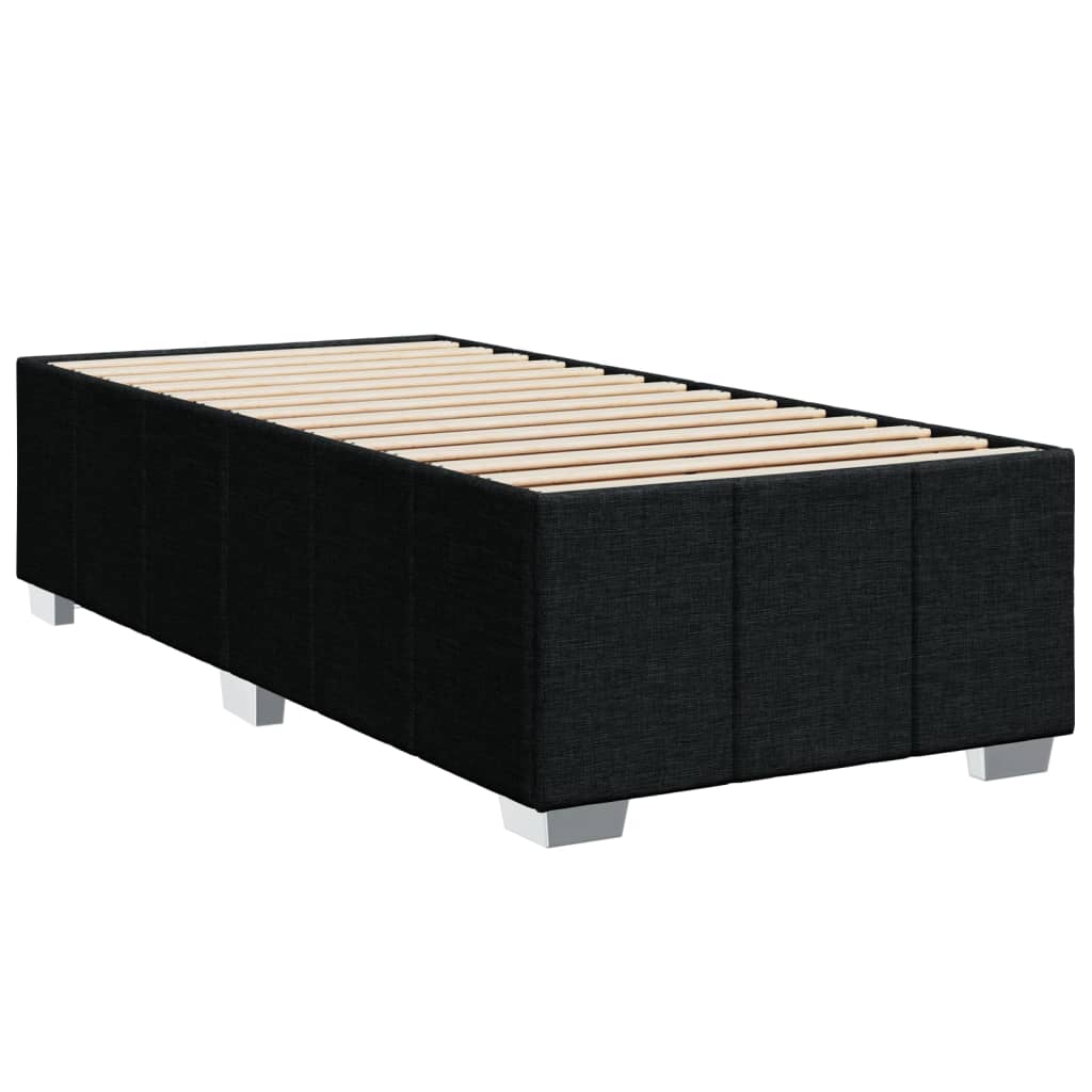 Box spring krevet s madracem crni 80 x 200 cm od tkanine