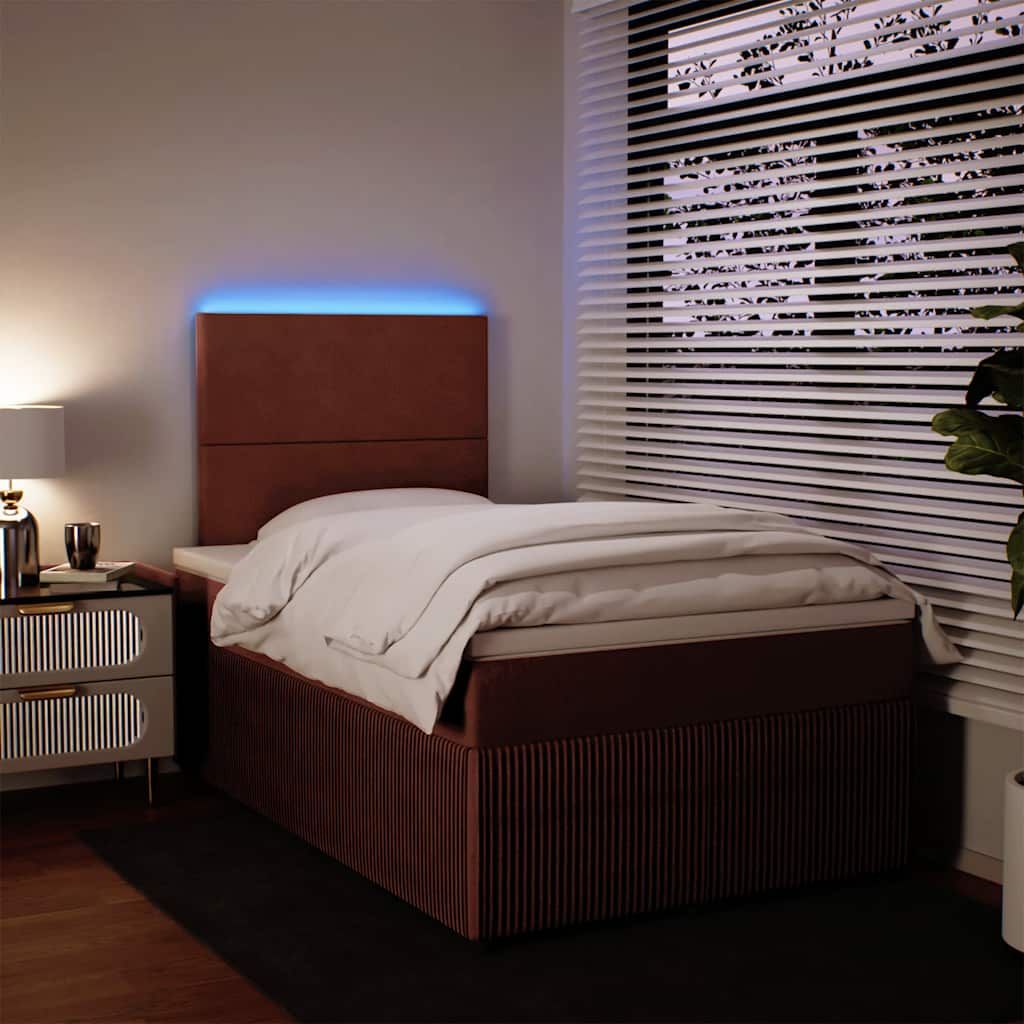 Box spring krevet s madracem ružičasti 120 x 200 cm baršunasti
