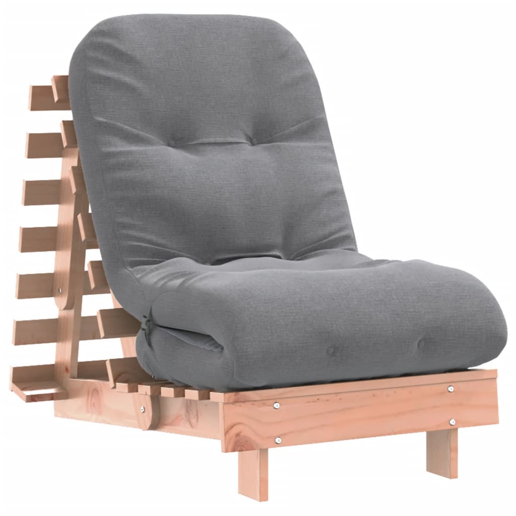 Futon na razvlačenje s madracem 60x206x11 cm masivna duglazija