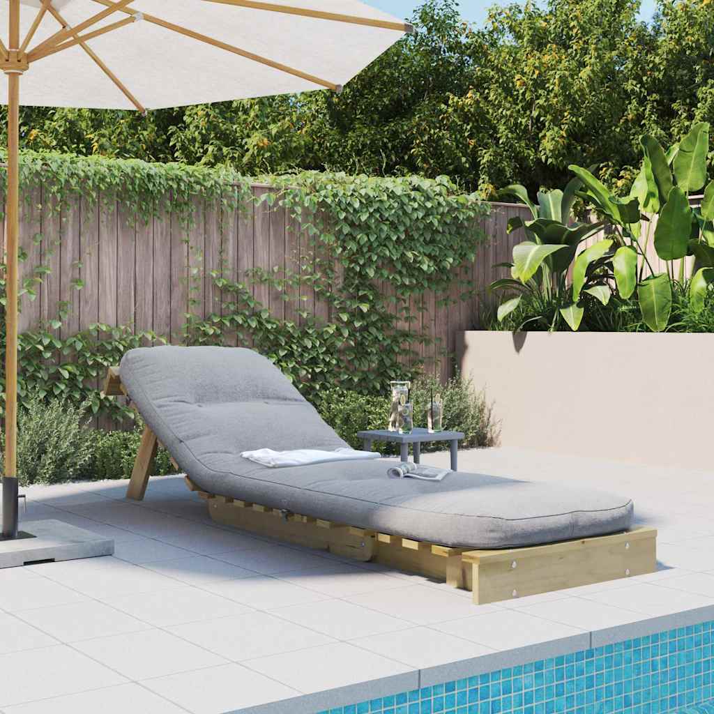Futon na razvlačenje s madracem 60 x 206 x 11 cm od borovine
