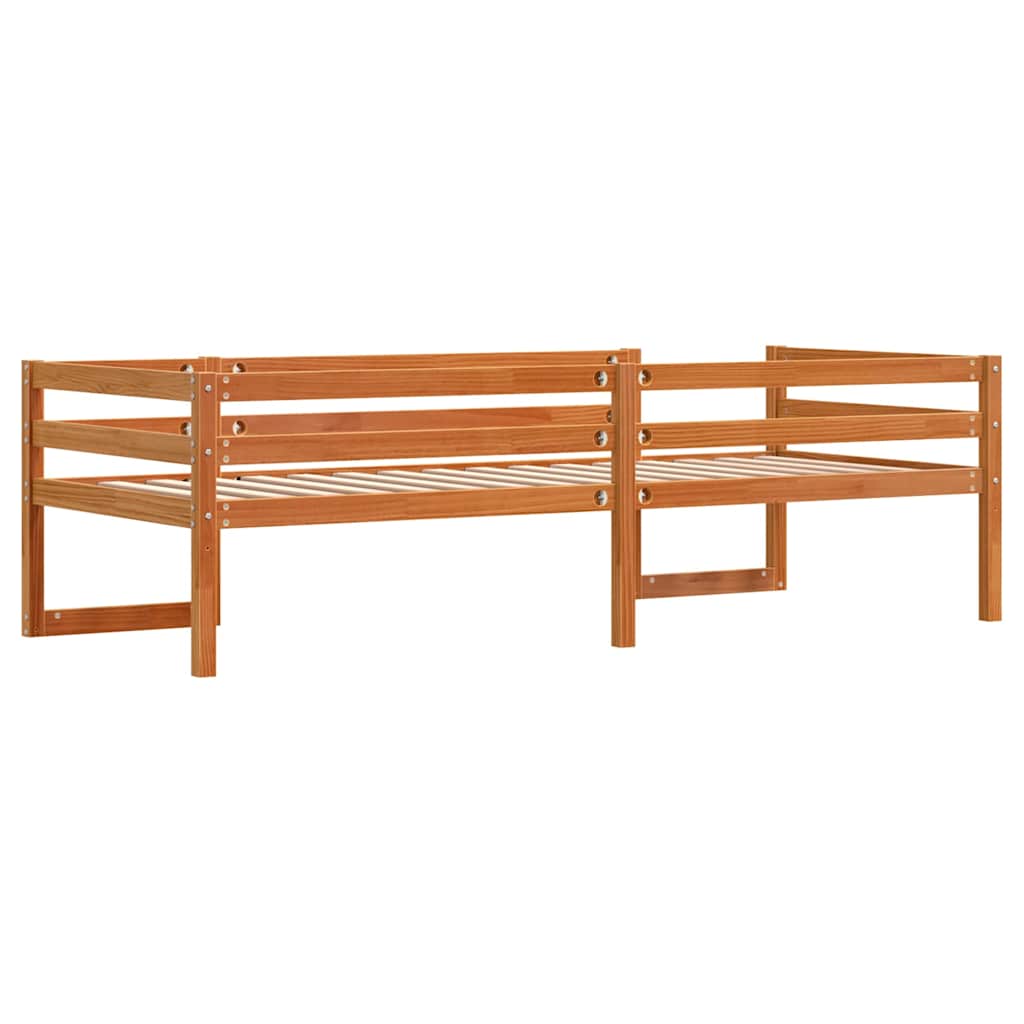 Okvir za dječji krevet voštano smeđi 80 x 200 cm borovina
