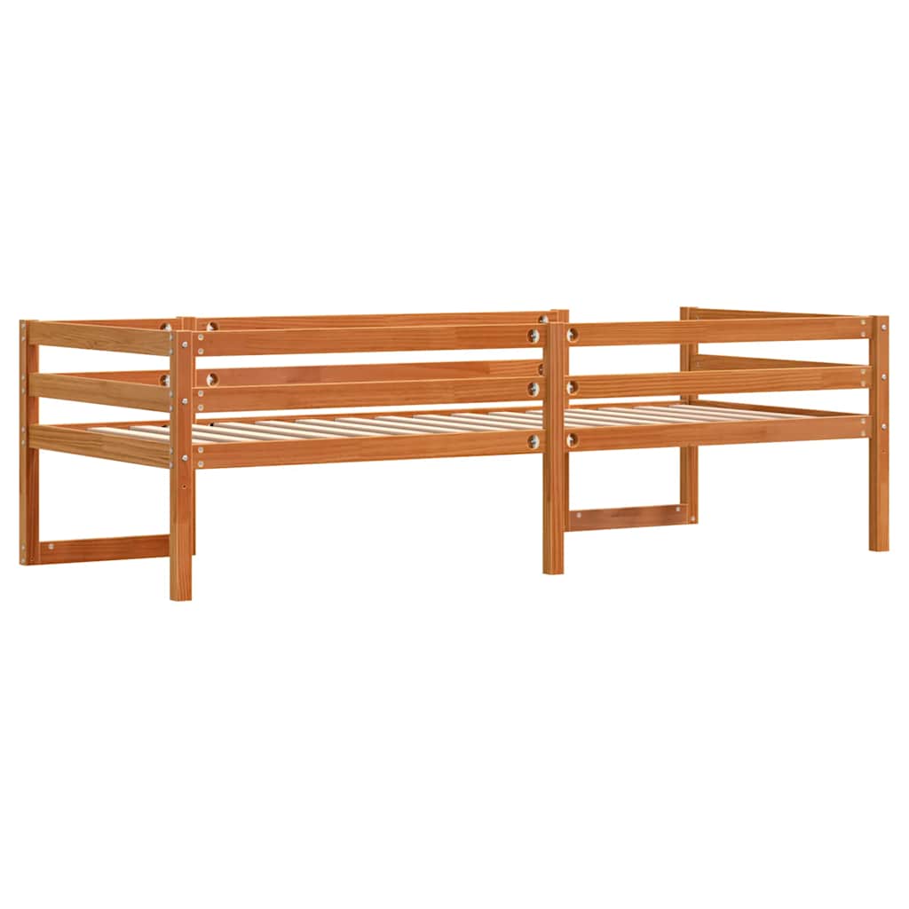 Okvir za dječji krevet voštano smeđi 90 x 200 cm borovina
