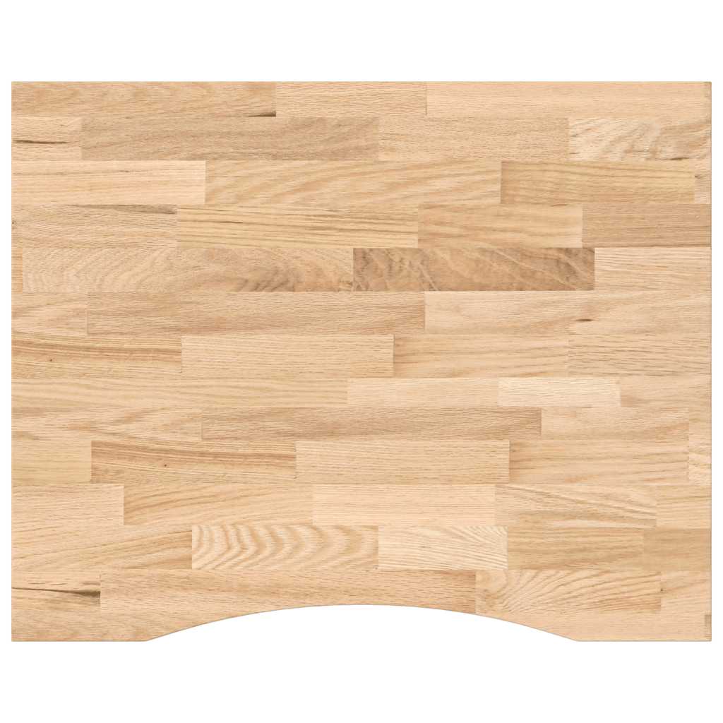 Ploča za radni stol 100x80x2,5cm netretirane masivne hrastovine