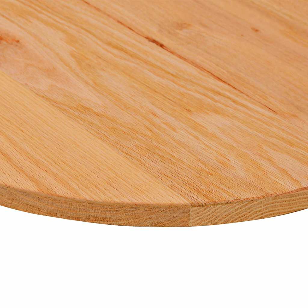 Stolna ploča svjetlosmeđa 80x40x2 cm ovalna masivna hrastovina