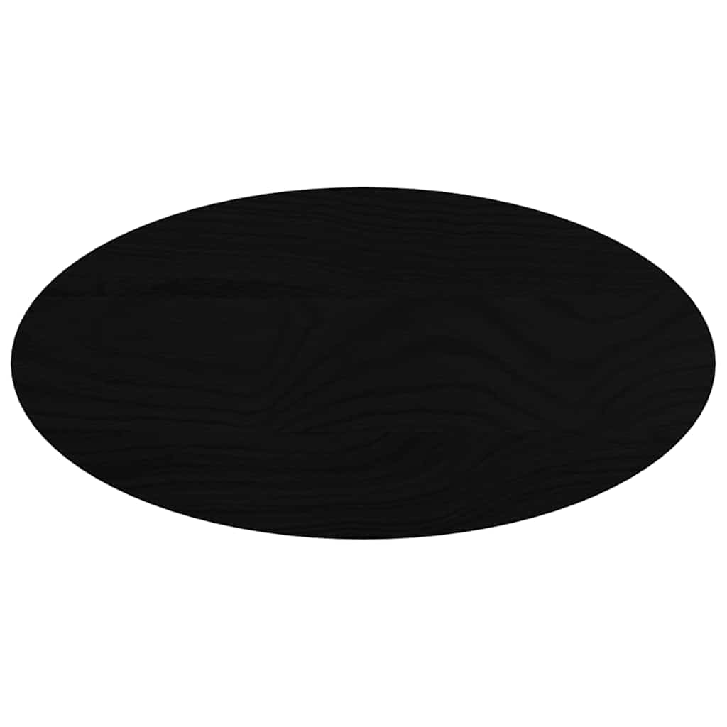 Stolna ploča tamnosmeđa 80x40x2 cm ovalna masivna hrastovina