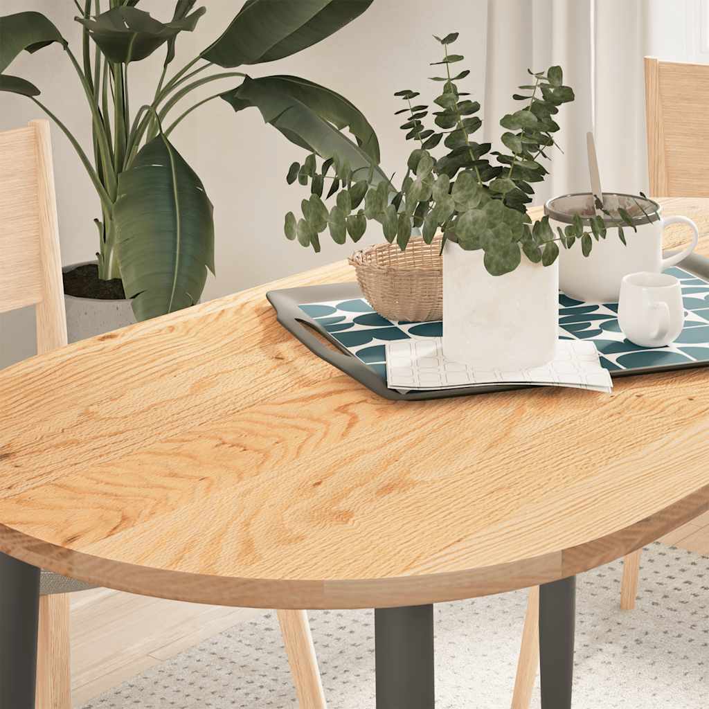 Stolna ploča 120x60x2 cm od ovalna masivna hrastovina