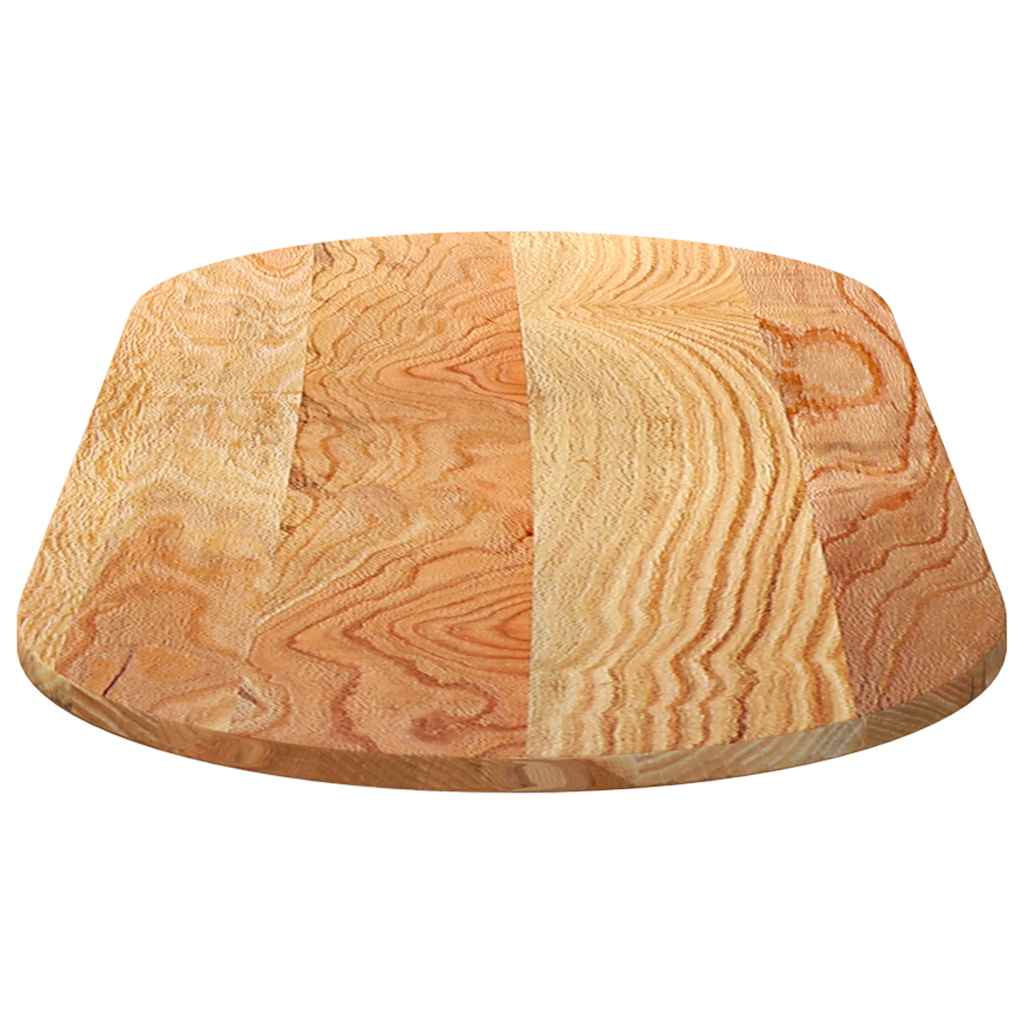 Stolna ploča svjetlosmeđa 140x60x2 cm ovalna masivna hrastovina