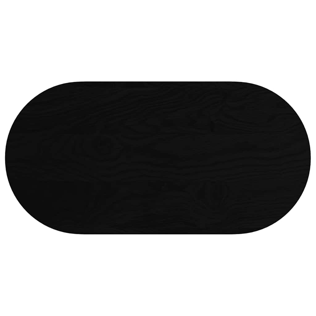 Stolna ploča tamnosmeđa 100x50x4 cm ovalna masivna hrastovina