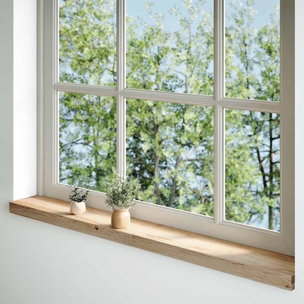 Prozorske klupice 2 kom 120x15x2 cm netretirane masivne hrast