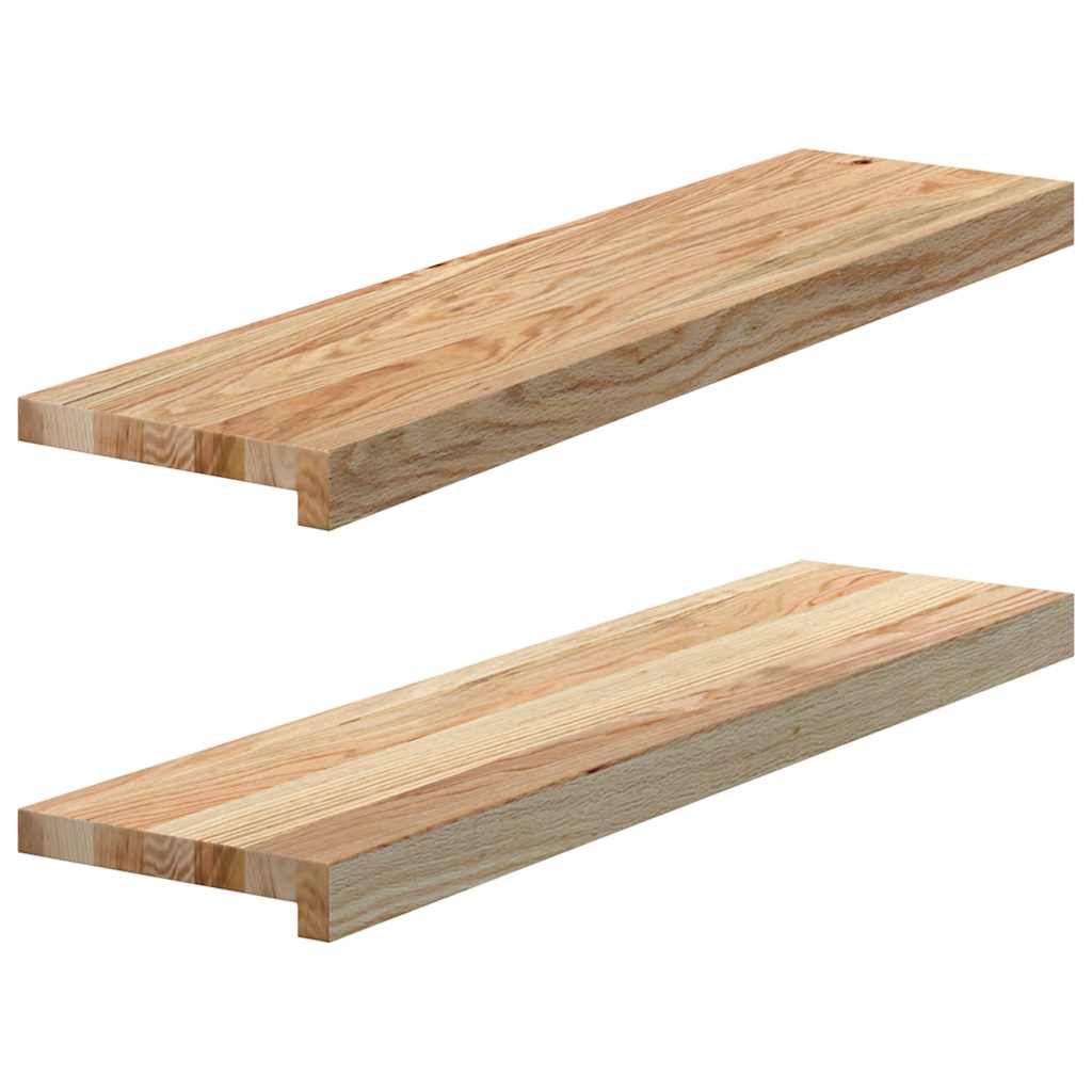 Prozorske klupice 2 kom 80x20x2 cm netretirane masivne hrast