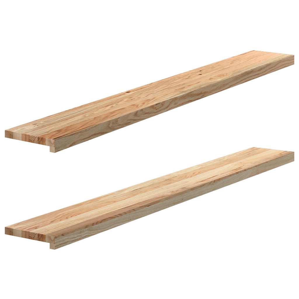Prozorske klupice 2 kom 160x20x2 cm netretirane masivne hrast