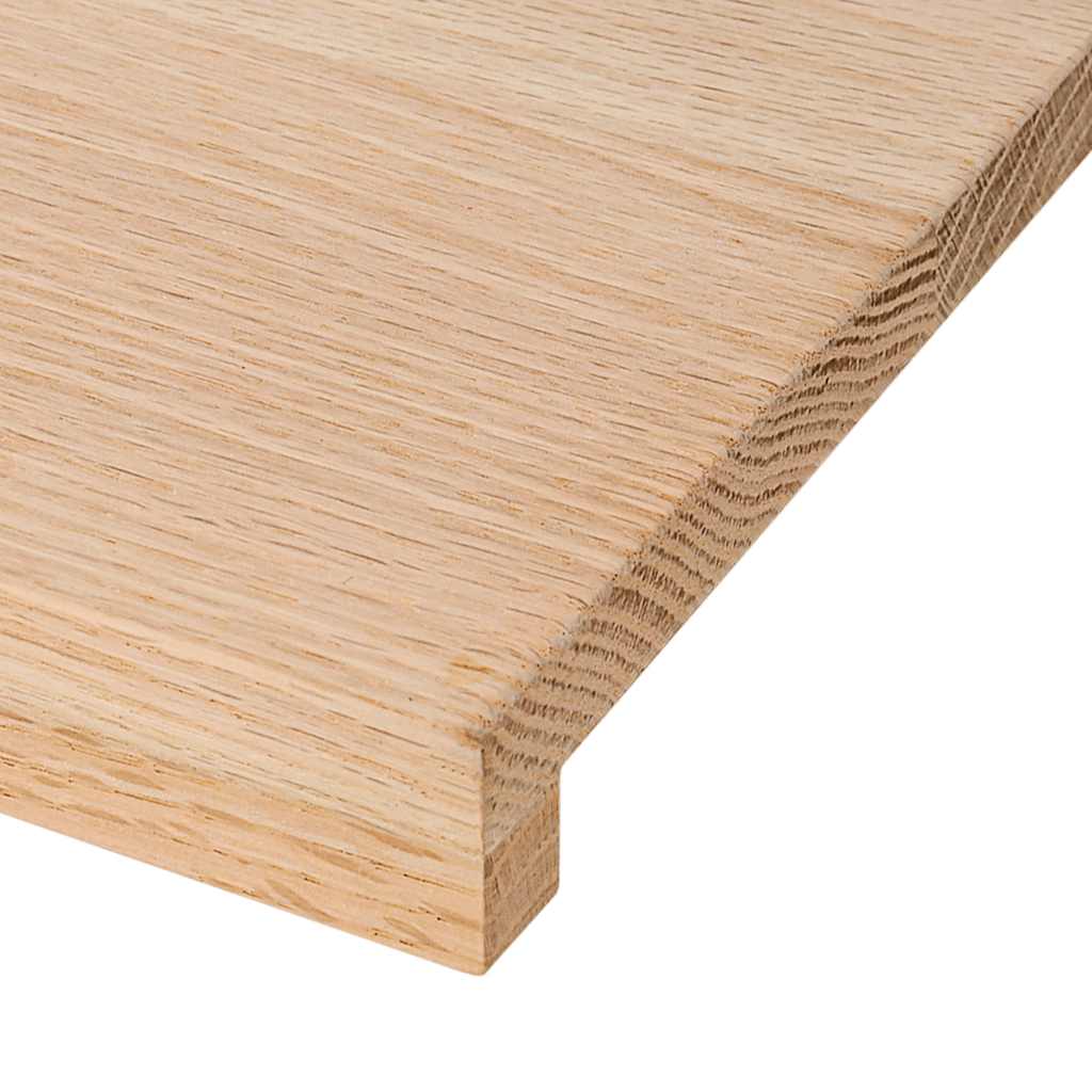 Prozorske klupice 2 kom 110x25x2 cm netretirane masivne hrast