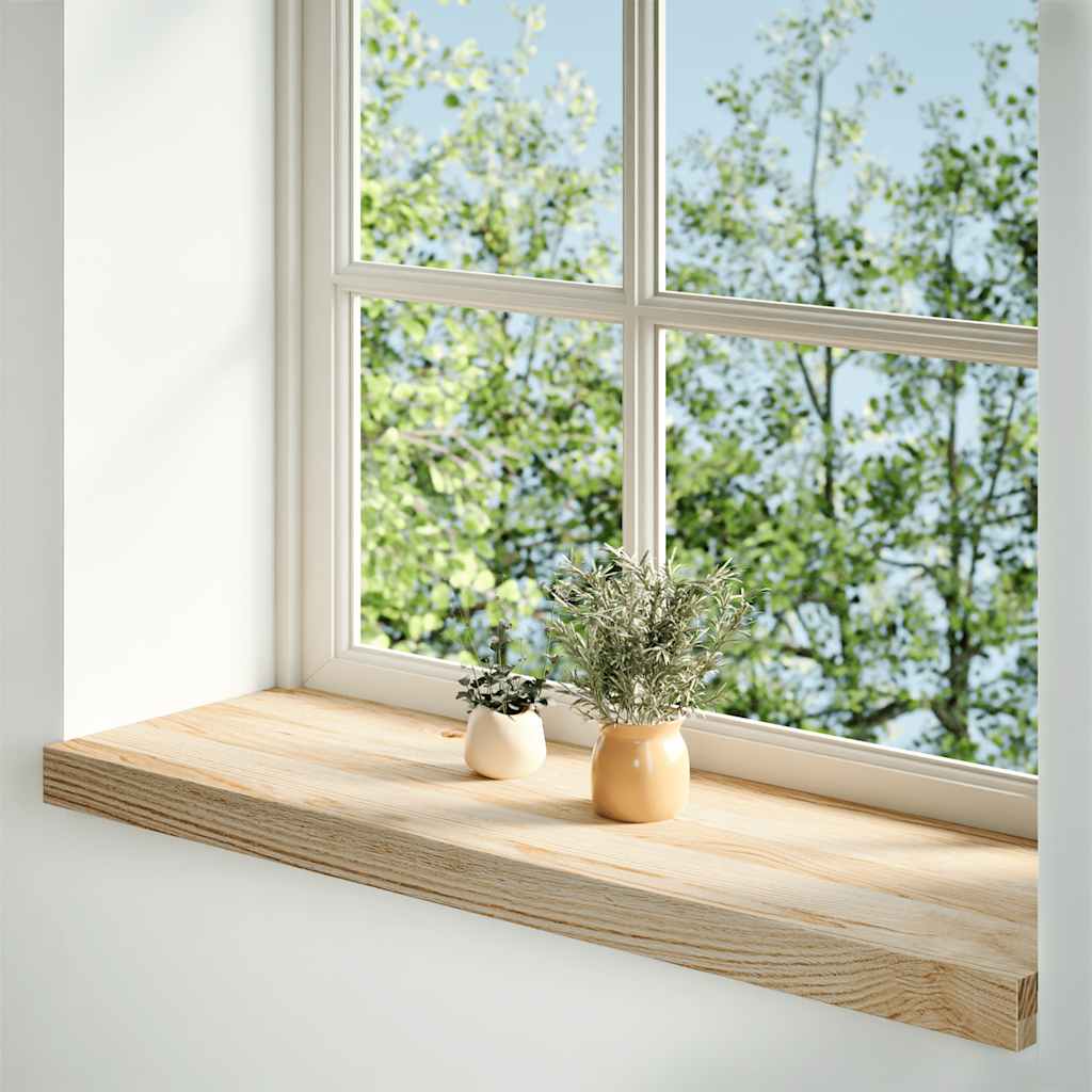 Prozorske klupice 2 kom 80x30x2 cm netretirane masivne hrast