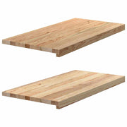 Prozorske klupice 2 kom 80x40x2 cm netretirane masivne hrast