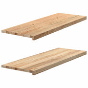 Prozorske klupice 2 kom 110x40x2 cm netretirane masivne hrast
