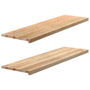 Prozorske klupice 2 kom 140x40x2 cm netretirane masivne hrast
