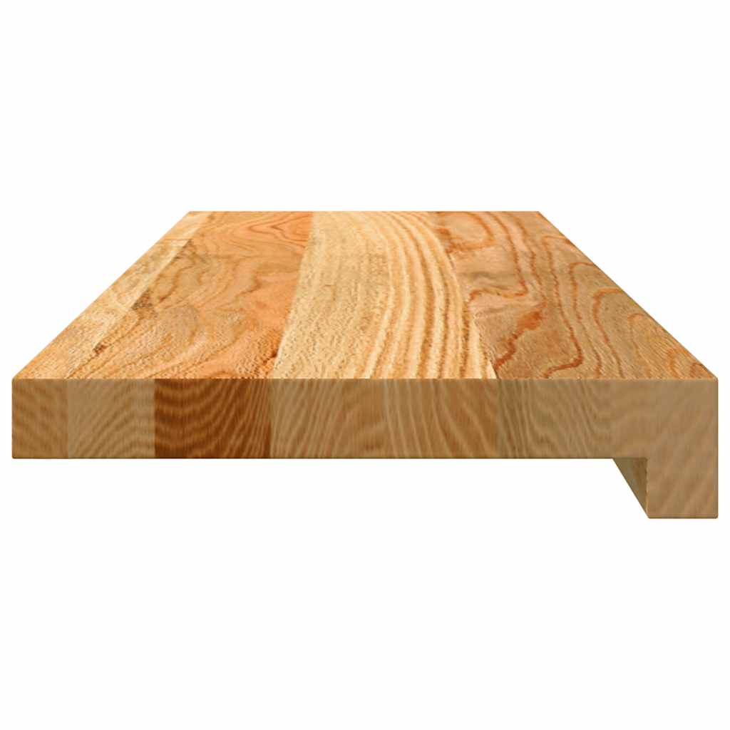 Prozorske klupice 2 kom svijetlosmeđe 70x20x2 cm masivne hrast